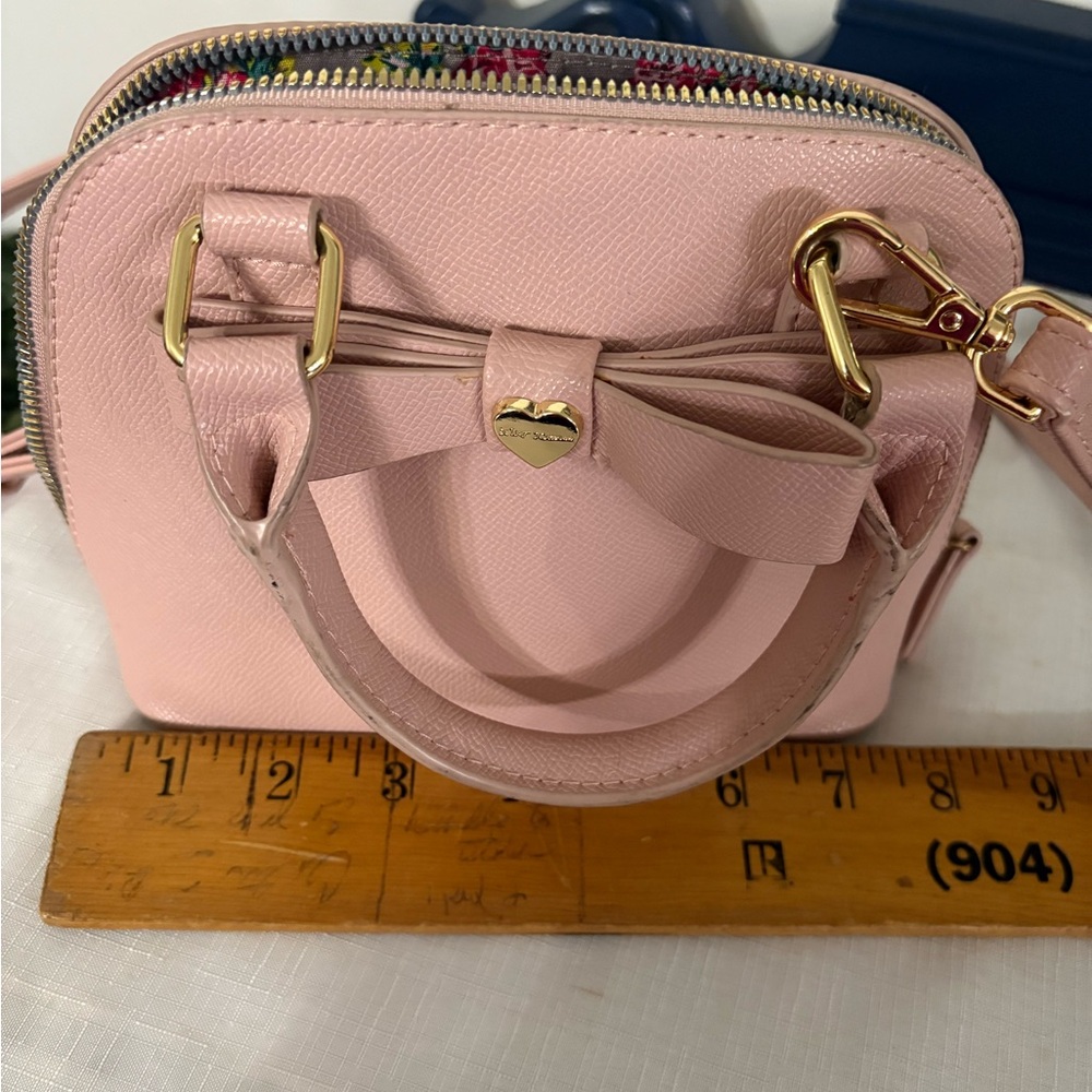 Betsey Johnson Mini Crossbody with Bow and Heart Charm - Picture 8 of 9